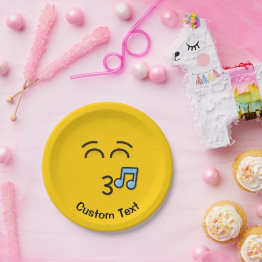 Fluitend gezicht met lachende ogen Papier Bord (Feest)