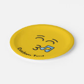 Fluitend gezicht met lachende ogen Papier Bord (Gekanteld)