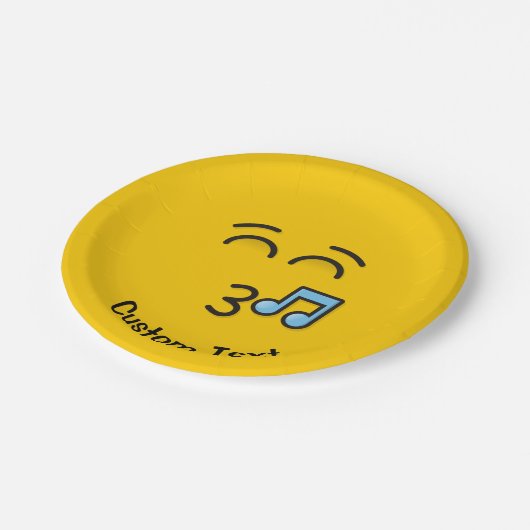 Fluitend gezicht met lachende ogen Papier Bord (Gekanteld)