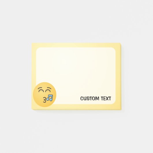 Fluitend Gezicht met Lachende Ogen Post-it® Notes (Voorkant)
