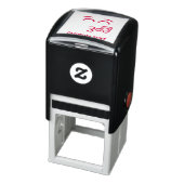 Fluitend Gezicht met Lachende Ogen Zelfinktende Stempel (Product)
