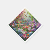 Fluitende bloem servet (Hoek)