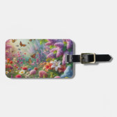 Fluitende Floral () Bagagelabel (Voorkant horizontaal)