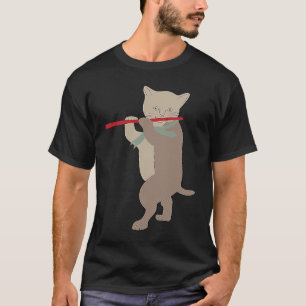 Fluitende Kat Fluit 2 T-shirt