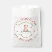 Fluitende lekkernijen: Blooms & Butterflies Baby Bedankzakje (Voorkant)