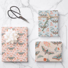 Fluitende momenten: Moth Magic Inpakpapier Vel