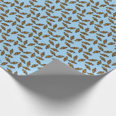 Fluitende monarchvlinders cadeaupapier (Hoek)