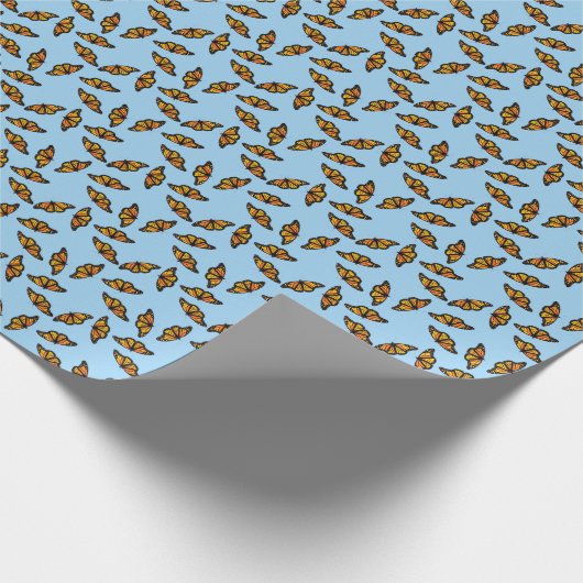 Fluitende monarchvlinders cadeaupapier (Hoek)