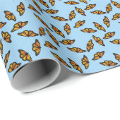 Fluitende monarchvlinders cadeaupapier (Rol Hoek)