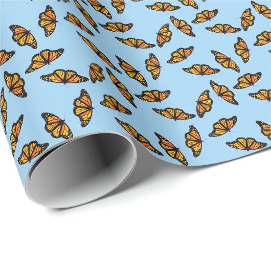 Fluitende monarchvlinders cadeaupapier (Rol Hoek)
