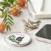 "Fluitende oase: vlindertak Sleutelhanger" Sleutelhanger (Zijkant)