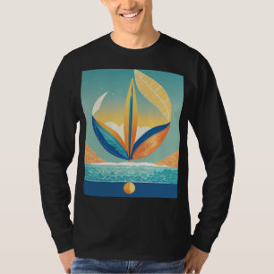 Fluitende vleugels: artistieke vlinder vleugelpatr t-shirt