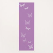 Fluitende vlinders Paarse yogamat (Voorkant)