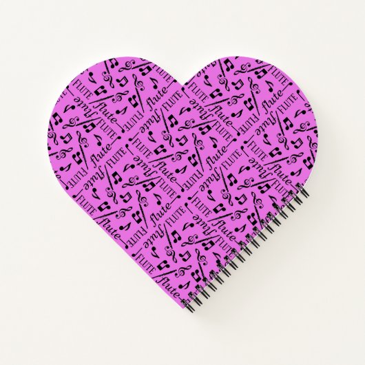 Fluitinstrument Hart Notitieboek (Achterkant)