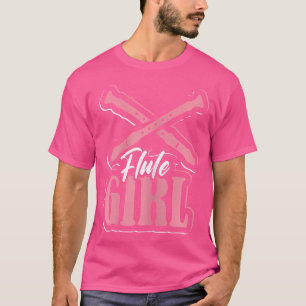 Fluitist en fluit ontwerpen t-shirt