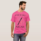 Fluitist Fluit Squad Professioneel Orkest Fluitist T-shirt (Voorkant volledig)