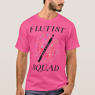 Fluitist Fluit Squad Professioneel Orkest Fluitist T-shirt