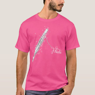 Fluitist Fluitspeler Muziekinstrument T-shirt
