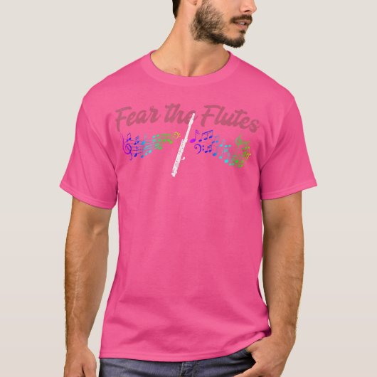 Fluitist Gift Idee Orkest Muziekfluit T-shirt (Voorkant)