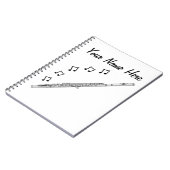 Fluitist Musicus Muziekdocent Custom Notitieboek (Linkerzijde)