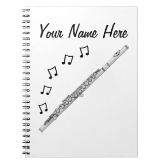 Fluitist Musicus Muziekdocent Custom Notitieboek