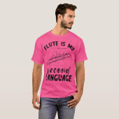 Fluitist Muziekinstrument Flu T-shirt (Voorkant volledig)