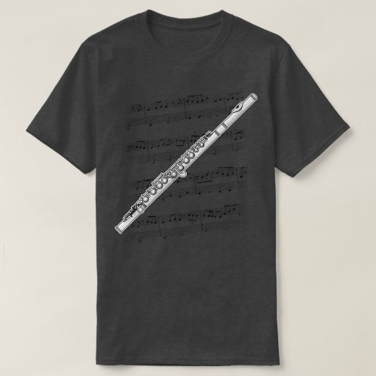 Fluitist Woodwind Musicus T-shirt (Design voorkant)