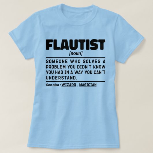 Fluitist Zelfstandig naamwoord Definitie Professio T-shirt (Design voorkant)