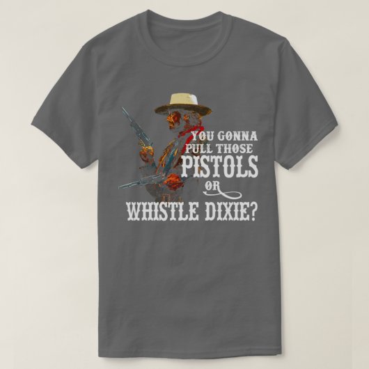 Fluitje Dixie van DE OUTLAW JOSEY WALES T-shirt (Design voorkant)