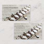 Fluitleraar Modern Professioneel Visitekaartje (Voorkant / Achterkant)