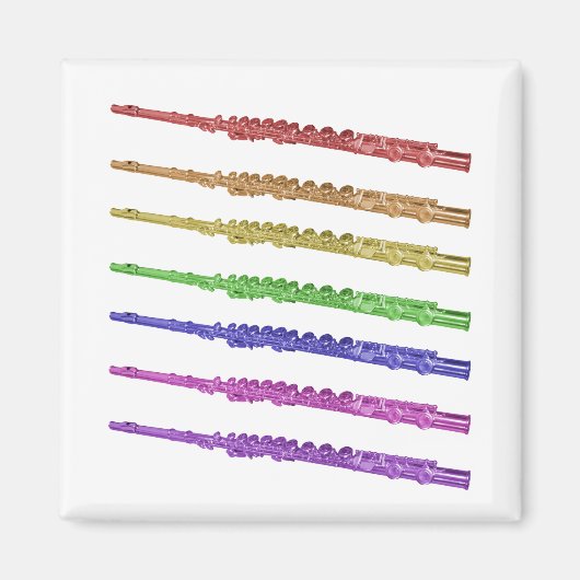 Fluitmuziek Rainbow Magneet (Voorkant)