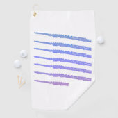 Fluitmuziek Roze Blauw Paarse Golfhanddoek (Insitu)