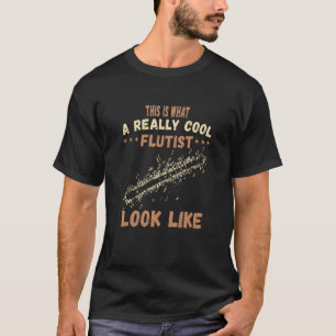 Fluitmuziekinstrument fluitist lijkt op fluit PL T-shirt
