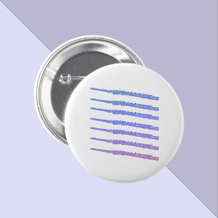 Fluitmuziekinstrument roze Paarse blauw Ronde Button 5,7 Cm
