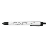 Fluitmuzikant Custom Wedding Favoriet Gift Zwarte Inkt Pen (Bodem)