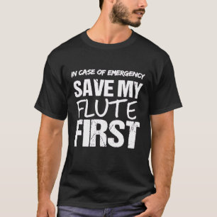 Fluitreinigingskit Als noodgeval Sla mijn fluit ee T-shirt