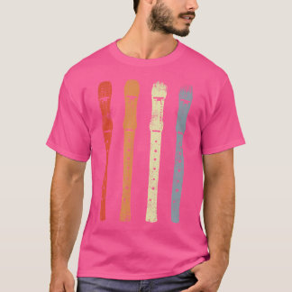 fluitschets fluitspeler recorder t-shirt
