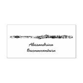 Fluitschets met  naam rubberstempel (Afrduk)