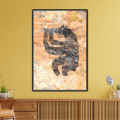 Fluitspeler Beer Canvas Afdruk (Insitu (Woonkamer))