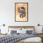 Fluitspeler Beer Canvas Afdruk (Insitu (Slaapkamer))