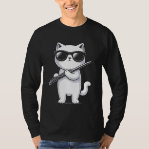 Fluitspeler Fluitist muzikant Woodwind Musical Ins T-shirt