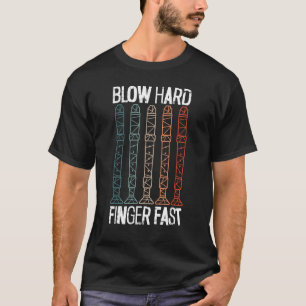 Fluitspeler Flutist Muzikant Muzikale Ins T-shirt