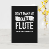 Fluitspeler geschenken | fluitmarsbandfluitist kaart (Gele Bloem)