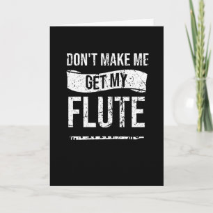 Fluitspeler geschenken   fluitmarsbandfluitist kaart
