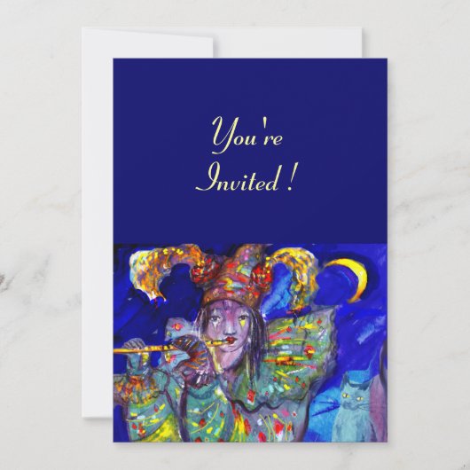 FLUITSPELER IN BLAUW KAART (Voorkant)