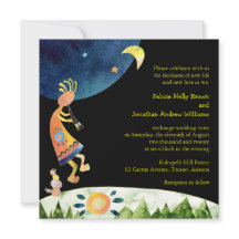 Fluitspeler Kokopelli zuidwestelijke bruiloft