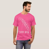 Fluitspeler muziekinstrument Mooie fluit muziek T-shirt (Voorkant volledig)