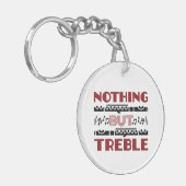 Fluitspeler niets anders dan Treble Sleutelhanger (Voorkant Links)