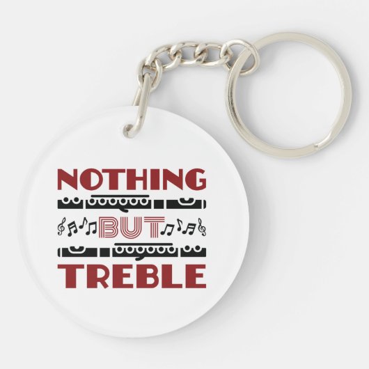 Fluitspeler niets anders dan Treble Sleutelhanger (Achterkant)