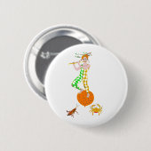 Fluitspeler ronde button 5,7 cm (Voorkant /achterkant)